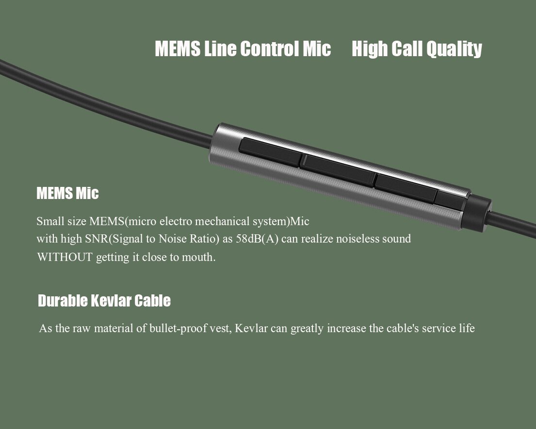 MEMS Line Control Mic High Call Quality