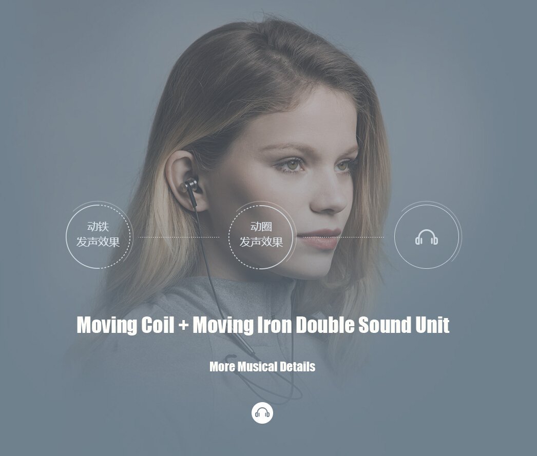 Moving Coil + Moving Iron Double Sound Unit
